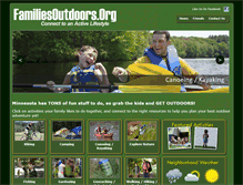 Tablet Screenshot of familiesoutdoors.org